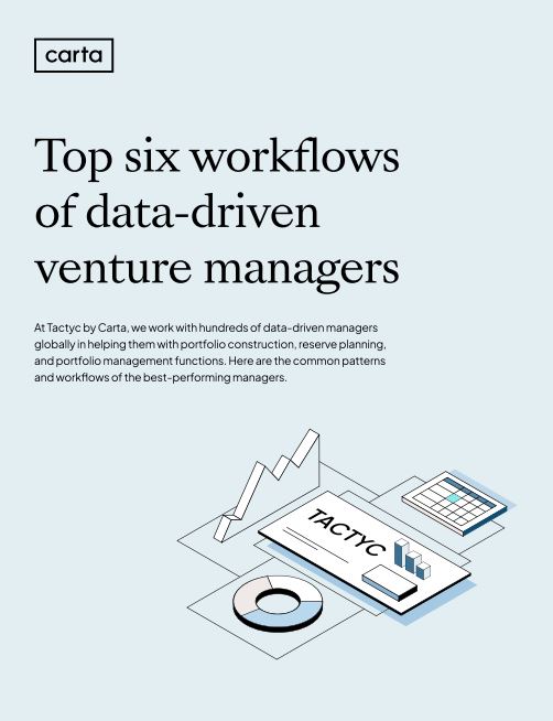 Top 6 Workflows of Data Driven Venture Managers