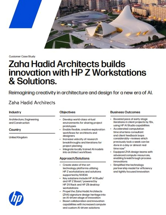 Zaha Hadid Architects builds innovation with HP Z Workstations & Solutions